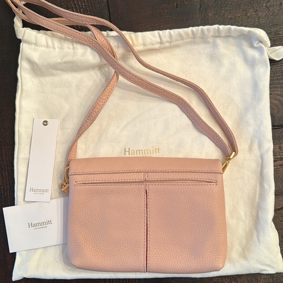 Hammitt Leather VIP small.  Paloma Pink Crossbody Clutch Bag - Picture 2 of 5